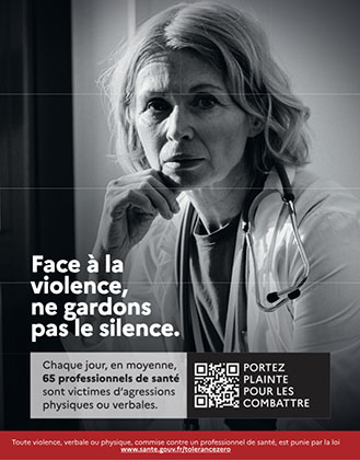 Affiche A4 violences contre professionels de santé